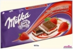 Милка клубника со сливками 90г.