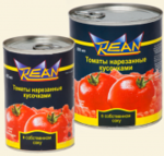 Томаты в с/с кусочками "РЕАН" 850мл.
